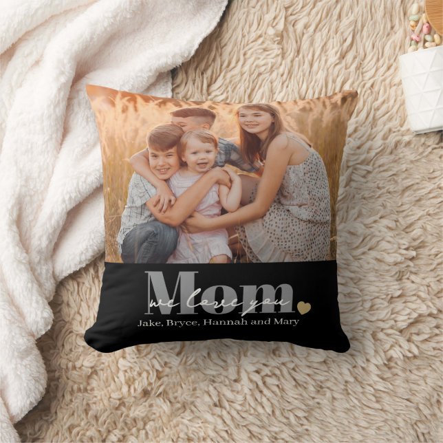 Coussin Cadeau Photo Nous Vous Aimons Maman (Couverture)