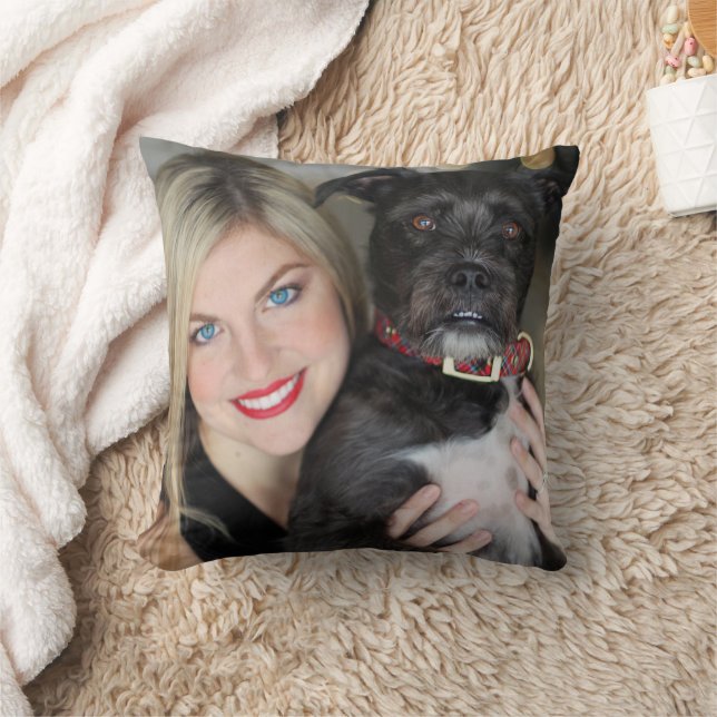 Coussin Cadeau photo personnalisé (Couverture)