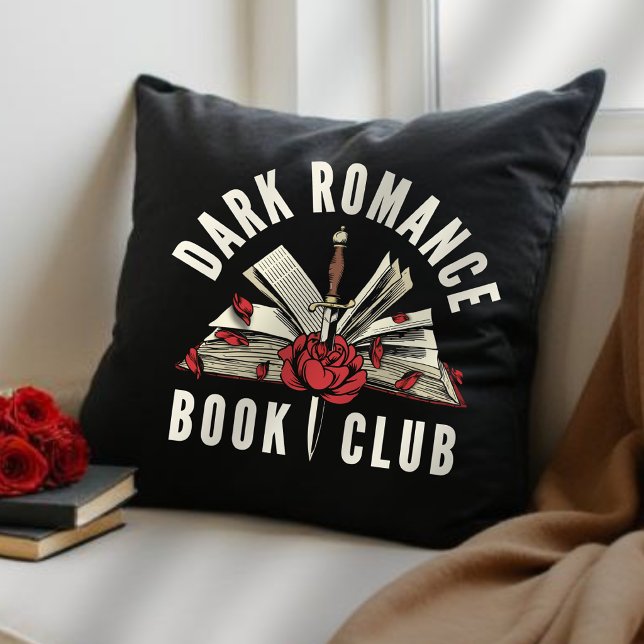 Coussin Cadeau pour amateur de romans sombres  (Créateur téléchargé)