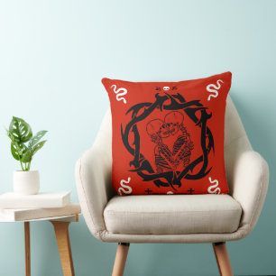 Coussin Cadeau pour amoureux gothiques romantiques sombres