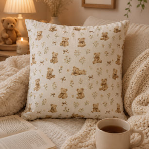 Coussin Cadeau pour enfants Ourson Ruban Coquette Cottagec