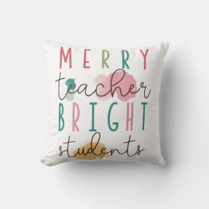 Coussin Cadeau pour Enseignant Joyeux Enseignant Élèves