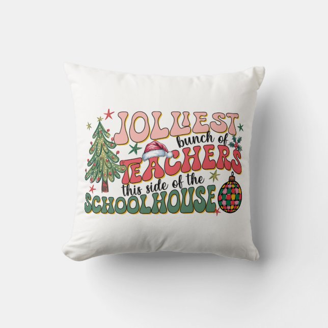 Coussin Cadeau pour Enseignant | Le Groupe d'Enseignants l (Recto)