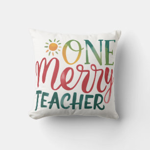 Coussin Cadeau pour Enseignant Un Enseignant Joyeux