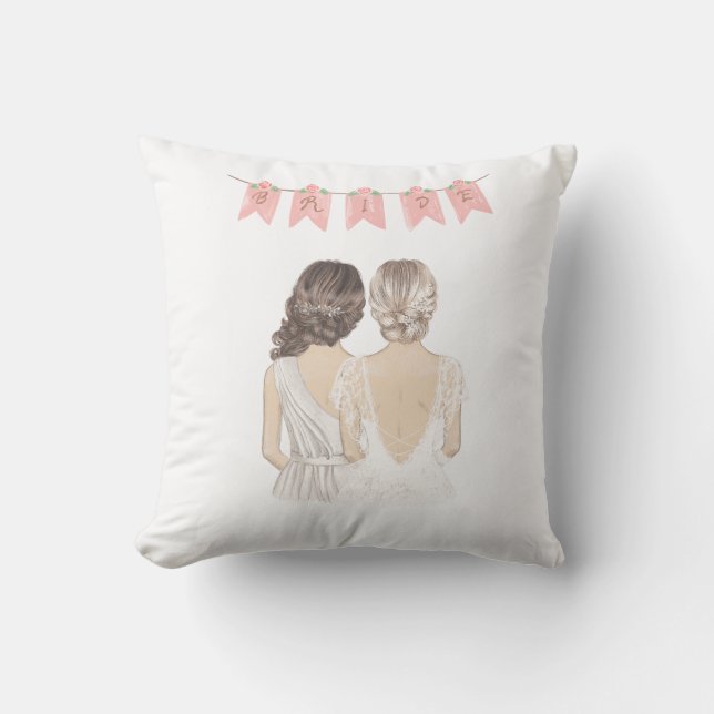 Coussin Cadeau pour la mariée (Recto)