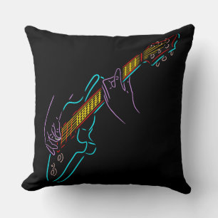 Coussin Cadeau pour les amateurs de rock, de guitare, de g