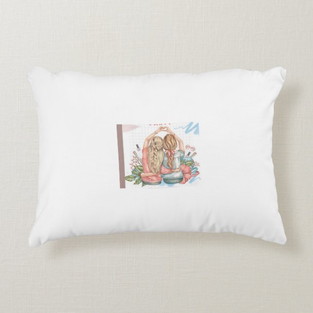 Coussin cadeau pour meilleure amie (Devant)