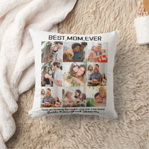 Coussin Cadeau Pour Meilleure Maman Toujours Famille Photo