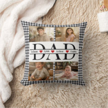 Cadeau pour papa personnalisé avec carreaux noirs