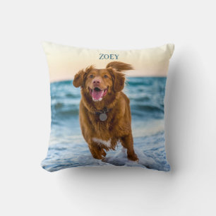 Coussin Cadeau Souvenir Personnalisé avec Photo d'Animal d