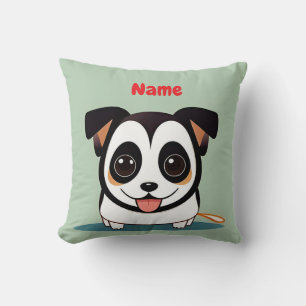 Coussin Cadeau unique de chiot de dessin animé mignon pour