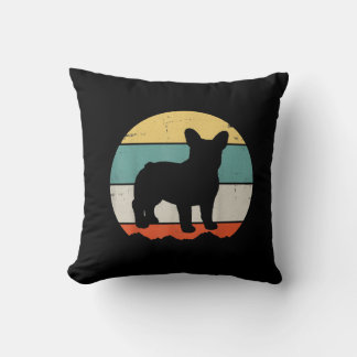 Coussin Cadeau vintage Retro Bulldog pour chien papa chien