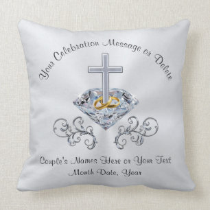 Coussin Cadeaux chrétiens d'anniversaire de mariage ou de