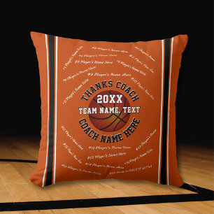 Coussin Cadeaux Cool pour les entraîneurs de basket-ball d