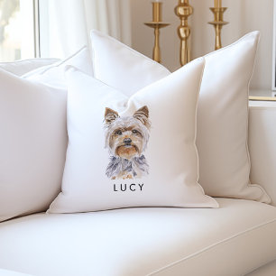 Coussin Cadeaux d'Amoureux de les chiens Yorkie personnali