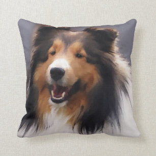 Coussin Cadeaux d'art de Sheltie de chien de berger de