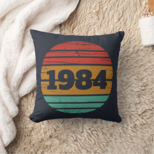 Coussin Cadeaux de 40e anniversaire vintages personnalisés