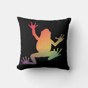 Coussin Cadeaux de grenouille colorés