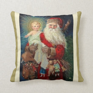Coussin Cadeaux de Jésus d'enfant de Père Noël