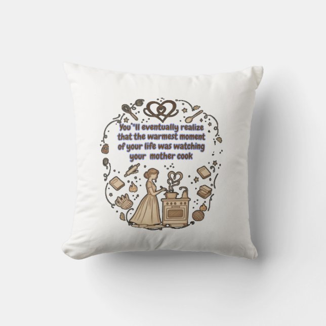 Coussin cadeaux de la fête des mères (Recto)