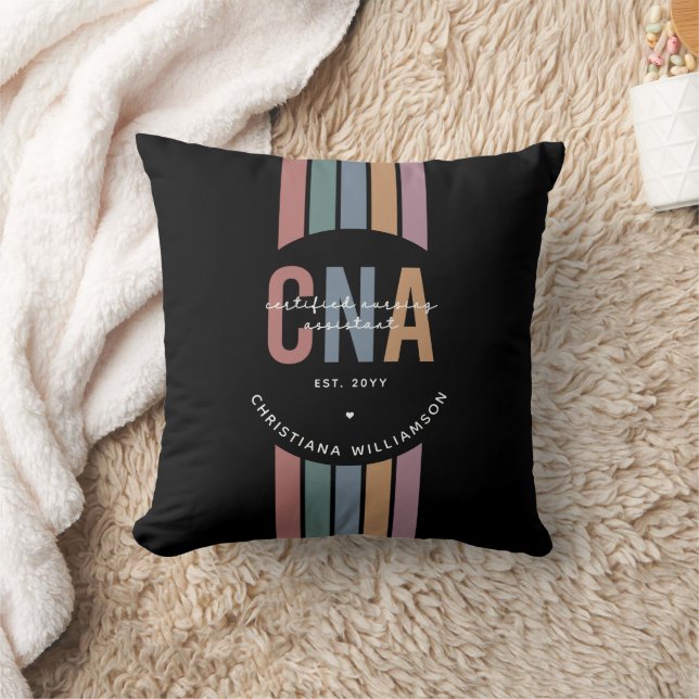 Coussin Cadeaux de l'adjoint infirmier certifié rétro de l (Couverture)