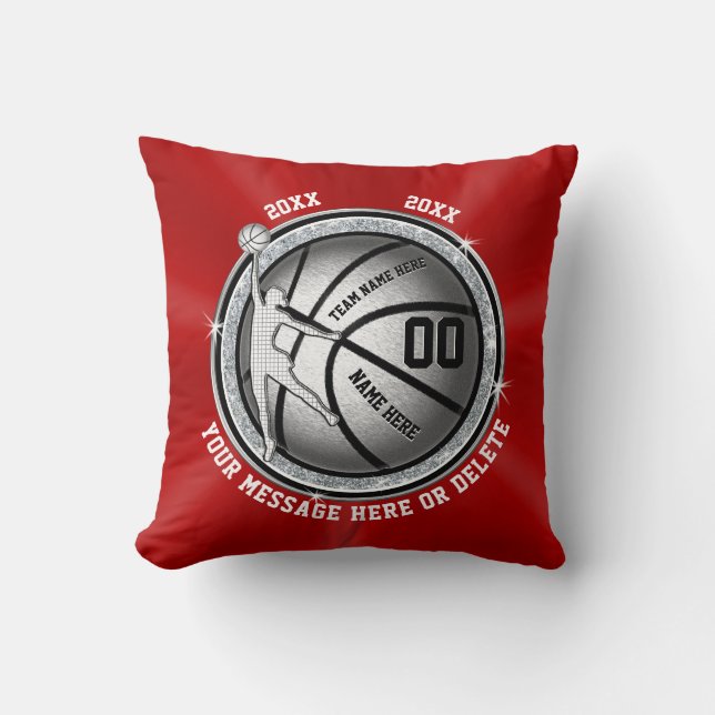 Coussin Cadeaux de nuit pour filles senior pour le basket- (Recto)