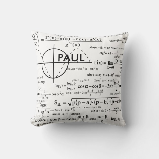 Coussin Cadeaux de physique personnalisés pour les physici (Recto)