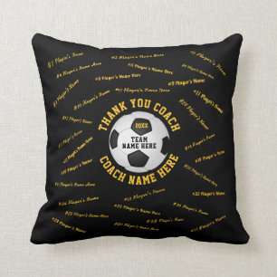 Coussin Cadeaux de remerciement pour l'entraîneur de footb