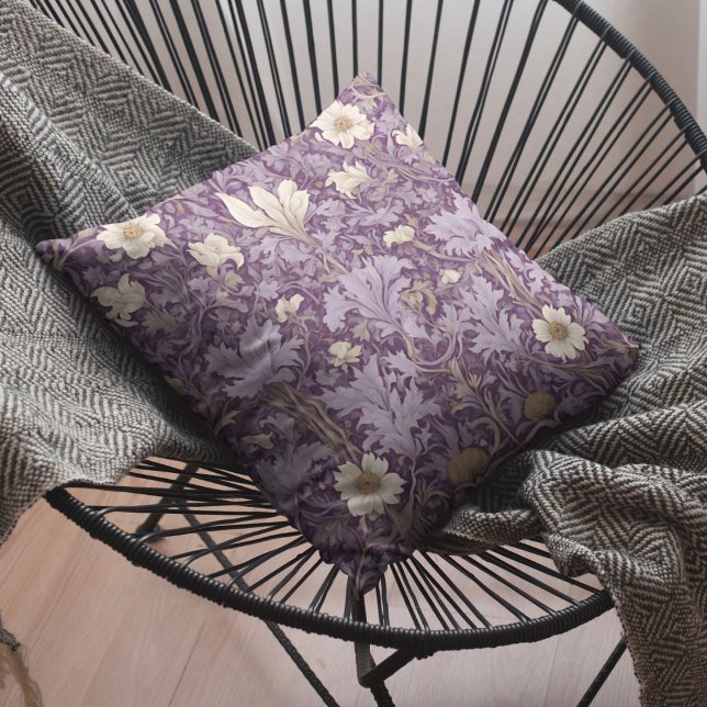 Coussin Cadeaux de retraite botanique vintages pour maman  (Vintage Botanical Retirement Gifts for Mom)