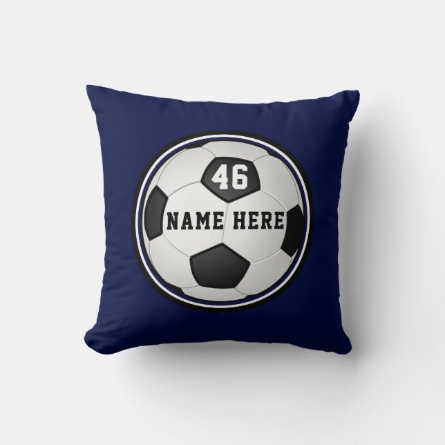Coussin Cadeaux de soccer personnalisés pour les garçons d (Recto)