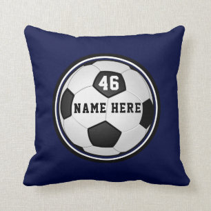 Coussin Cadeaux de soccer personnalisés pour les garçons d
