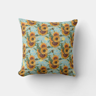 Coussin Cadeaux de tournesol Lumineuse Comme Tournesol