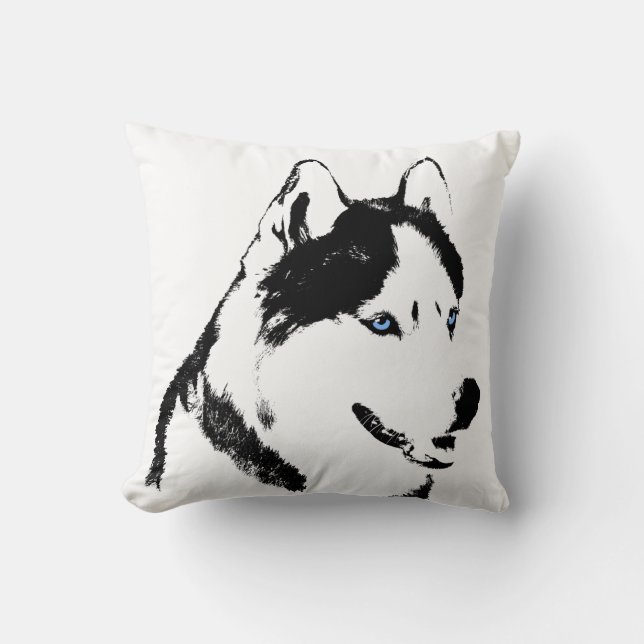 Coussin Cadeaux enroués de Malamute de chien de traîneau (Recto)