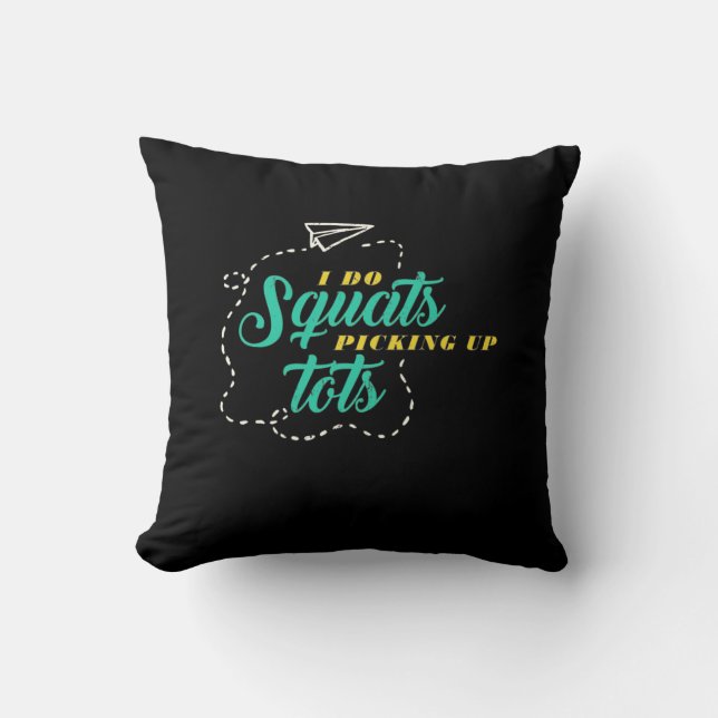 Coussin Cadeaux Enseignant | Enseignant Élémentaire Je Fai (Recto)