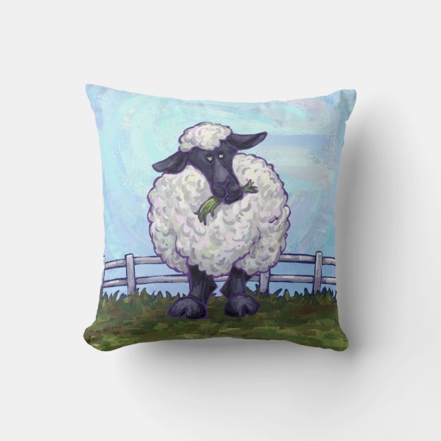 Coussin Cadeaux et accessoires de moutons (Recto)