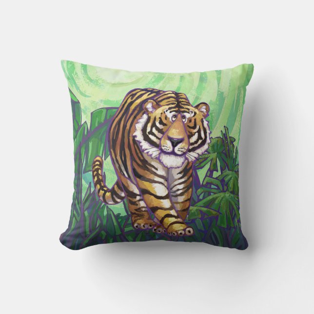 Coussin Cadeaux et accessoires de tigre (Recto)