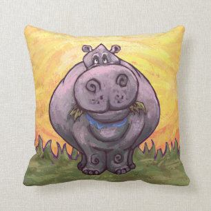 Coussin Cadeaux et accessoires d'hippopotame
