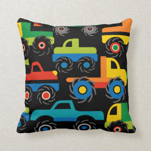 Coussin Cadeaux frais de transport de camions de monstres