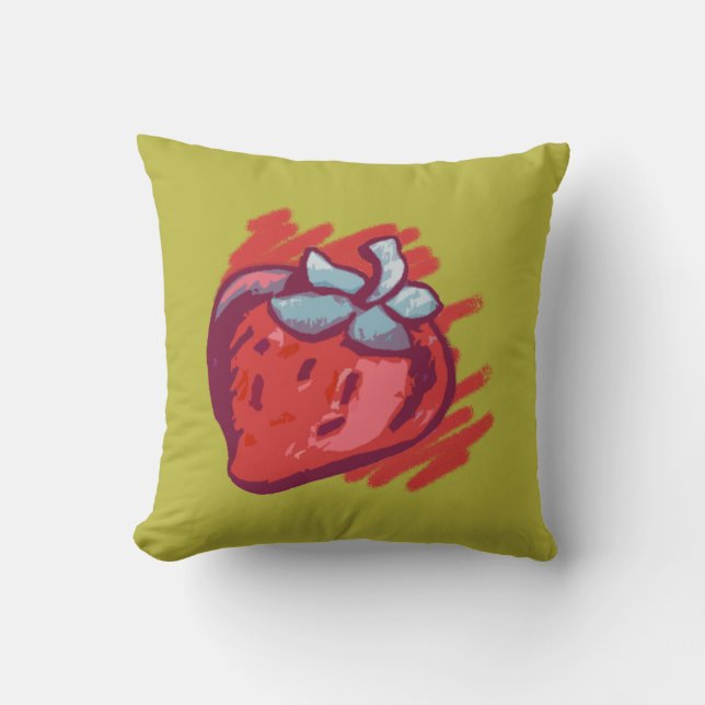 Coussin Cadeaux fraises (Recto)