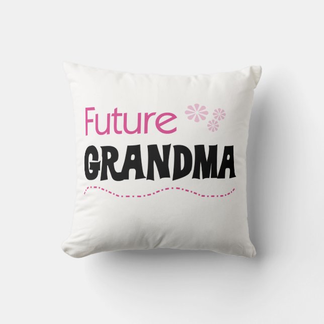 Coussin Cadeaux futurs de grand-mère (Recto)