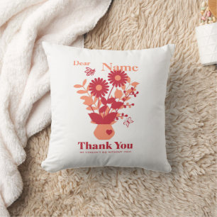 Coussin Cadeaux Merci Pour Le Personnel Personnalisé