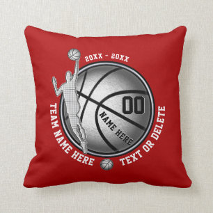 Coussin Cadeaux personnalisés de basket-ball pour des