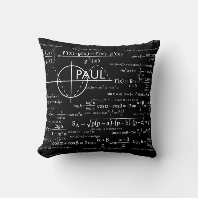 Coussin Cadeaux personnalisés de physique pour des (Recto)