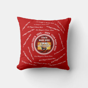 Coussin Cadeaux Personnalisés d'Entraîneur de Basket-ball,