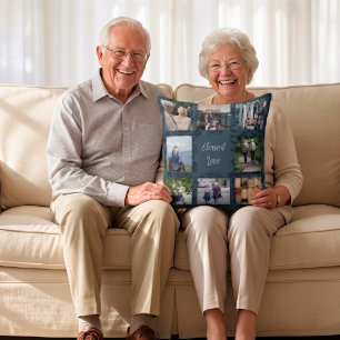 Coussin Cadeaux Personnalisés pour Couples de Parents Âgés