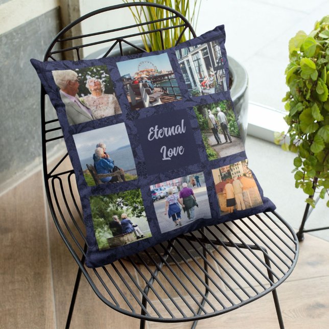 Coussin Cadeaux Personnalisés pour Parents Âgés Couples Bl (Personalized Gifts for Older Parents Couples)