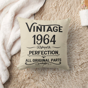 Coussin Cadeaux personnalisés soixante vintages 60e annive