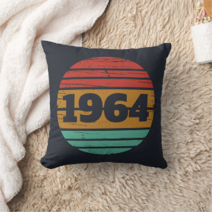 Coussin Cadeaux personnalisés soixante vintages 60e annive
