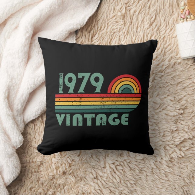 Coussin Cadeaux personnalisés vintages de 45e anniversaire (Couverture)