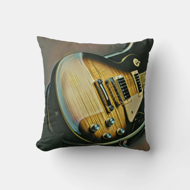 Coussin Cadeaux pour guitariste (Recto)